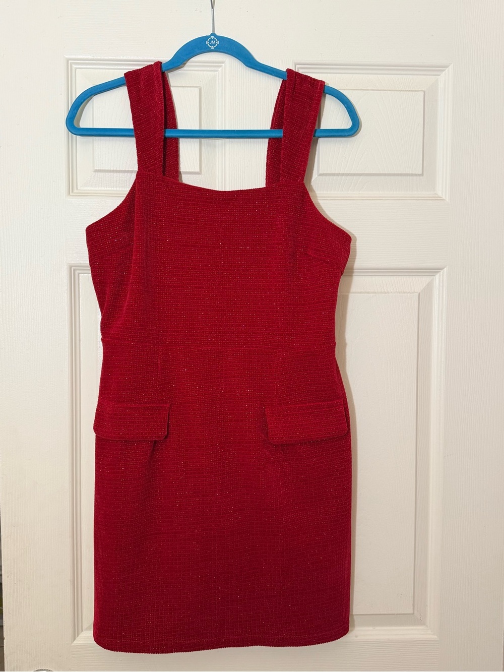 Red Tweed Mini Dress